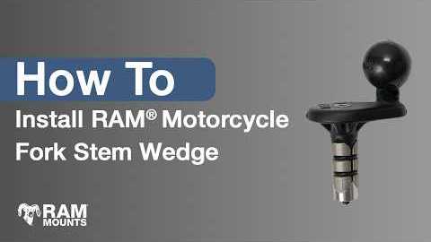 Ram Motorcycle Fork Stem Wedge Ball Base